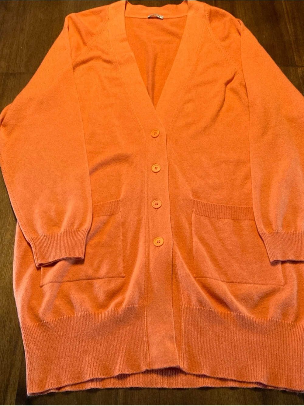 Bottega Veneta cashmere Women's Orange Cardigan Sweater luxury old money